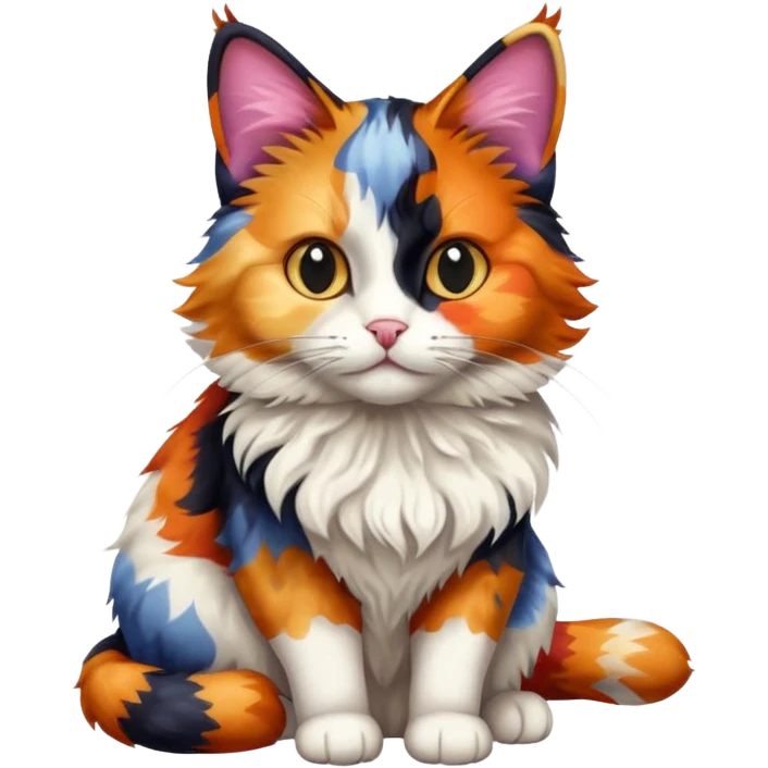 Harlequin Calico Cat emoji