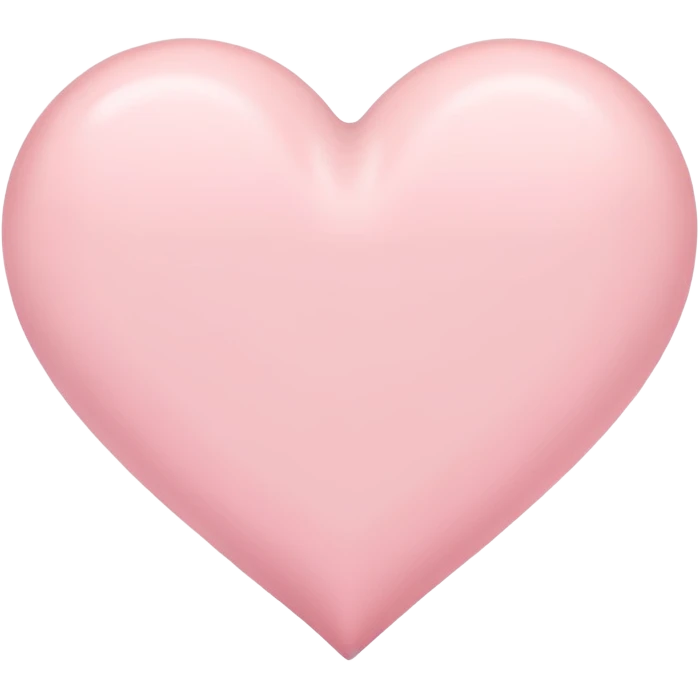 Pastel pink heart emoji