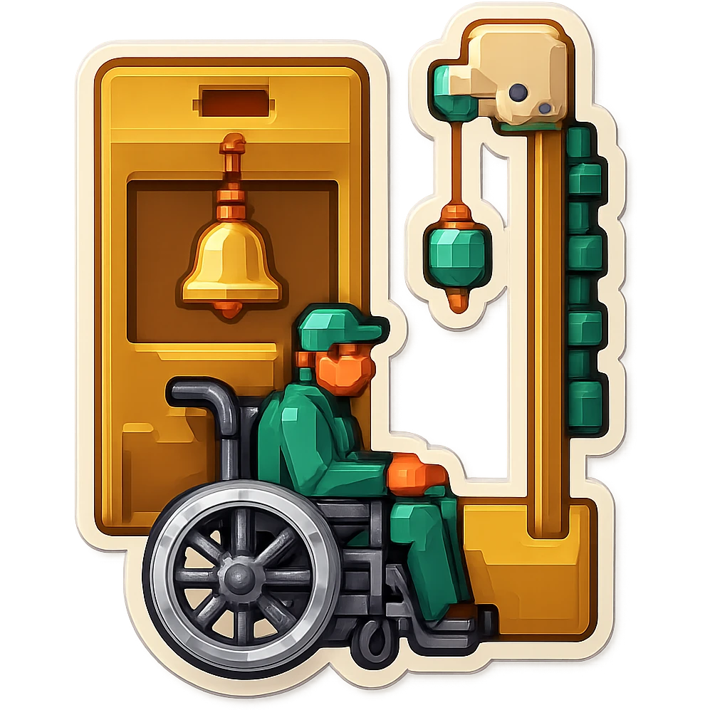 Make the bell yellow, keep the rest unchanged, preserve transparency. emoji