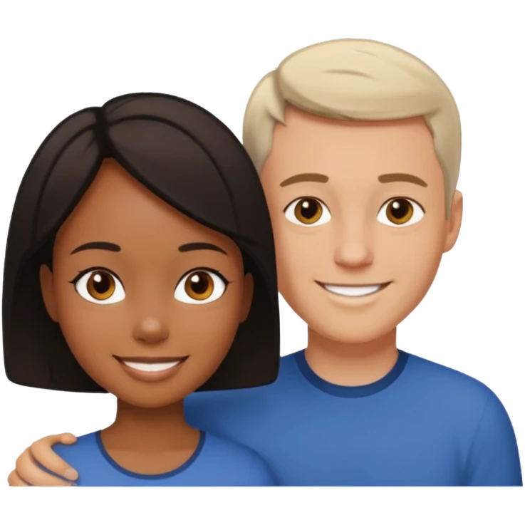 Black girl doggystyle with white man emoji