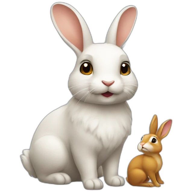 écureuil avec un lapin emoji