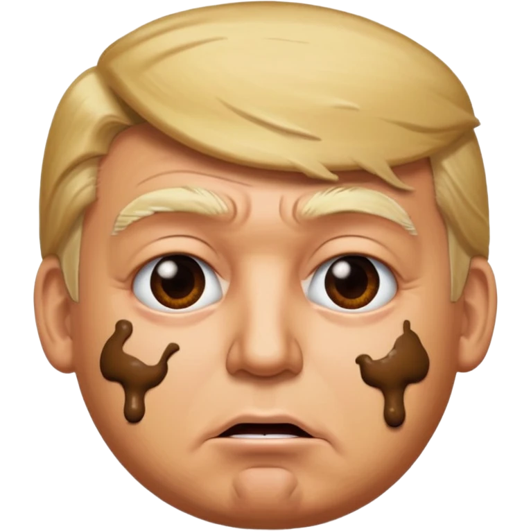donald trump covered in poop emoji emoji