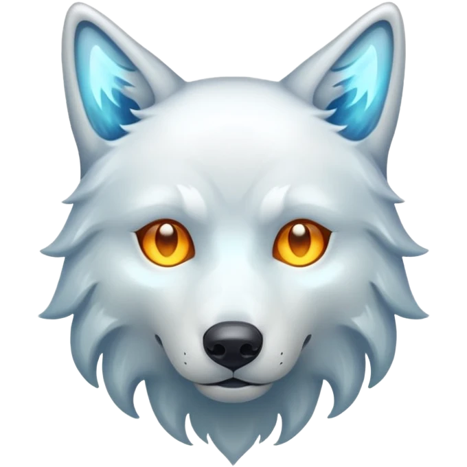 Ghost of a wolf emoji