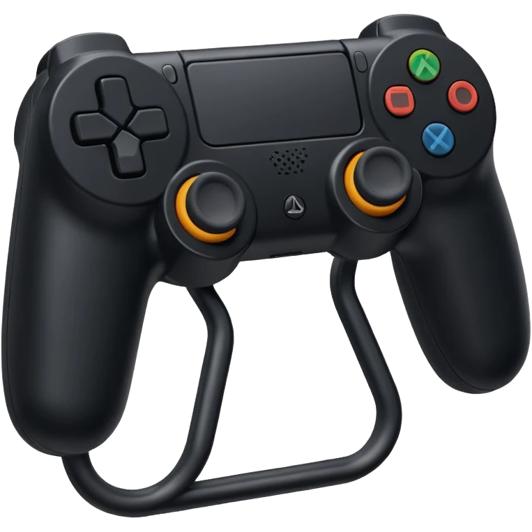 A black play station handle  emoji