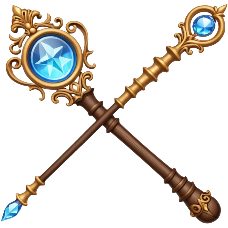 Harry potter magic wand emoji