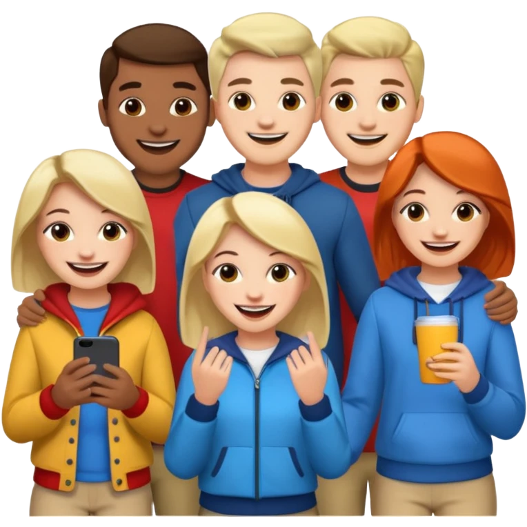 friends happy emoji