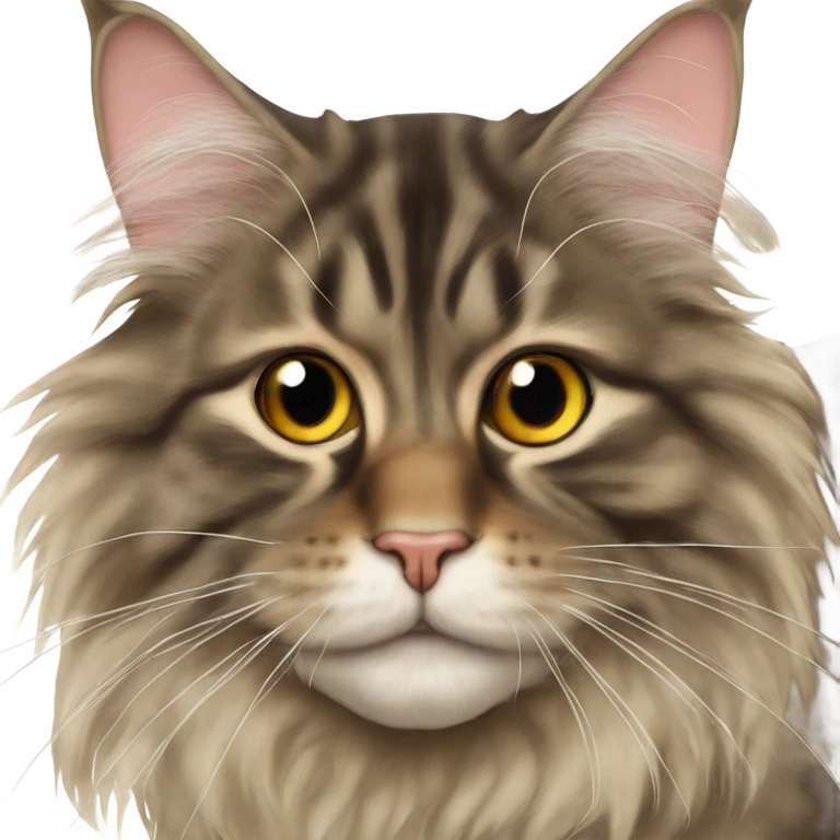 Maine Coon with a fly on his nose emoji