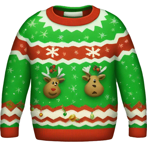 ugly christmas sweater emoji