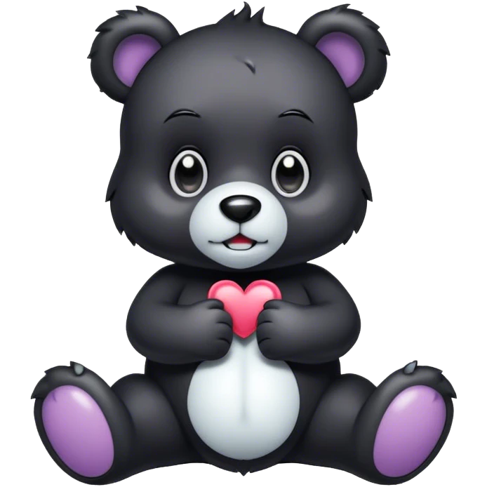 goth bear care bear emoji