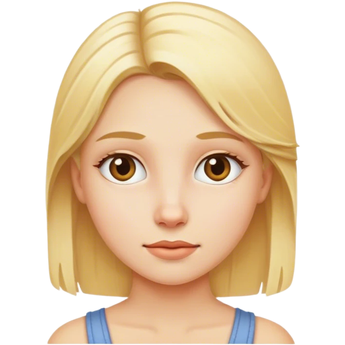 Blond girl emoji