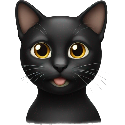 Cat black  emoji