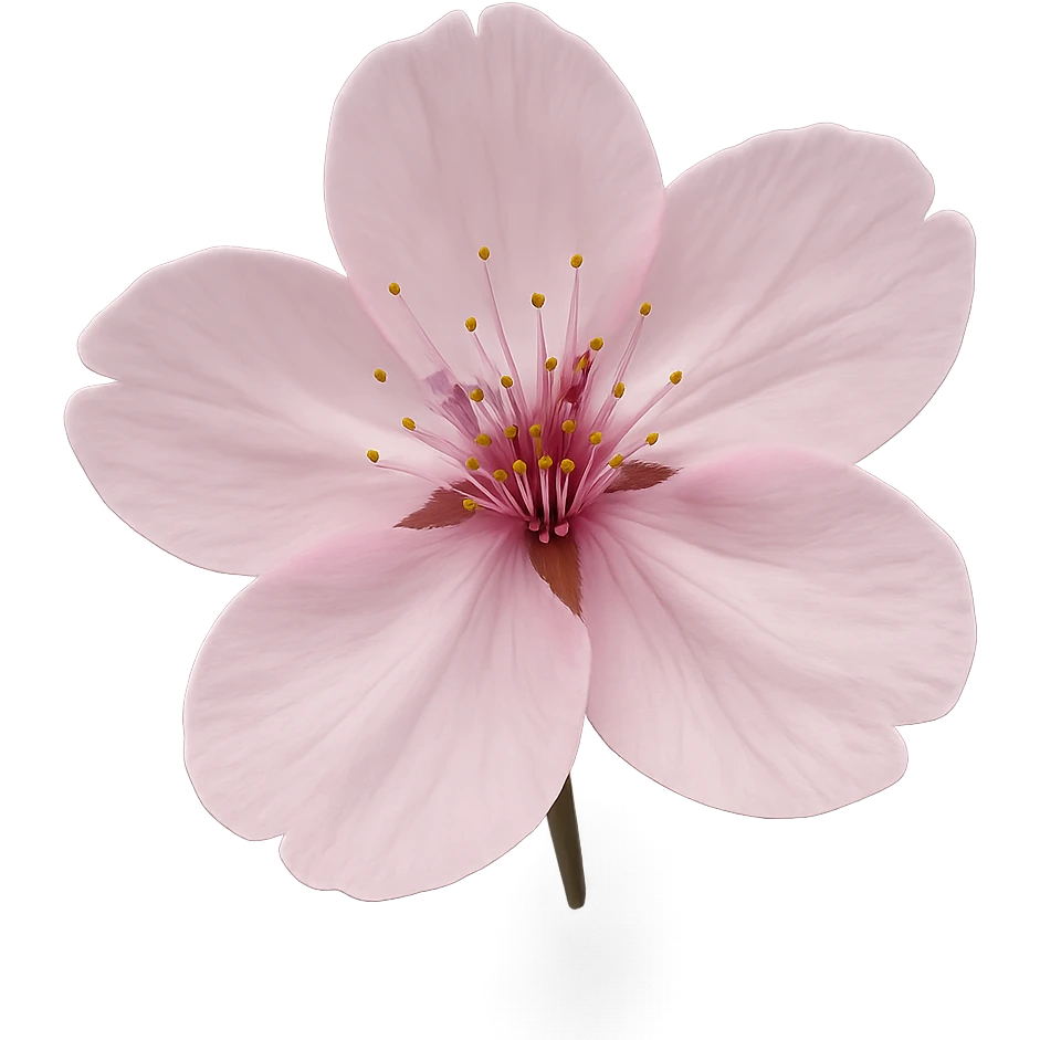 pink cherry blossom emoji