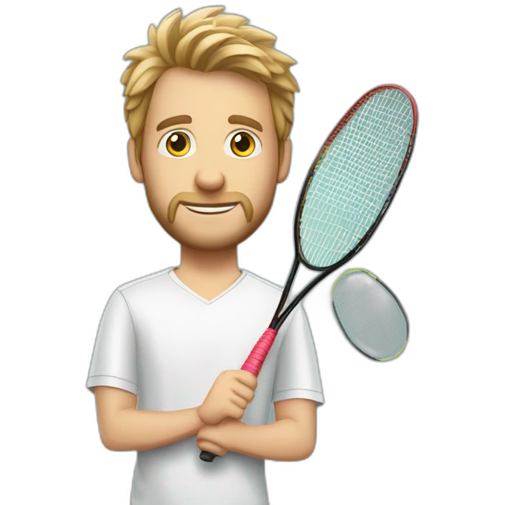 Badminton Lucas claerbout emoji