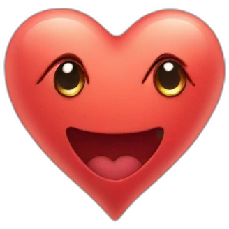 Heart and peache emoji