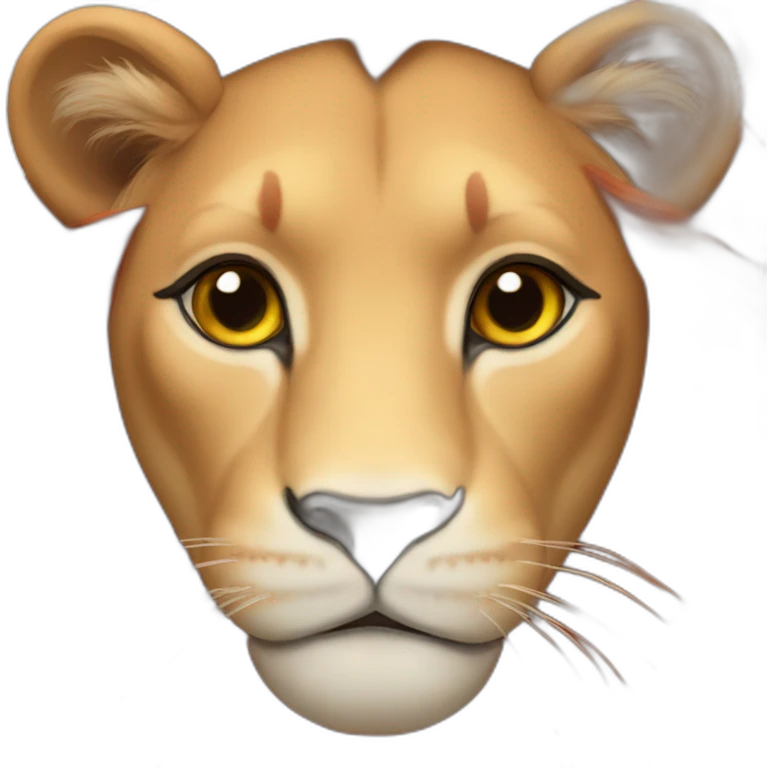 Red lioness emoji