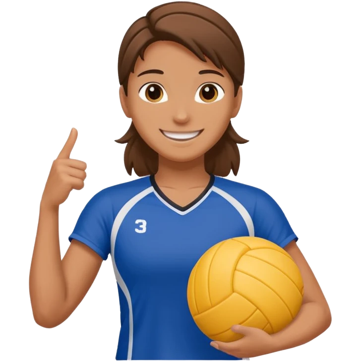 volleyball player, horseman, with volleyball ball emoji