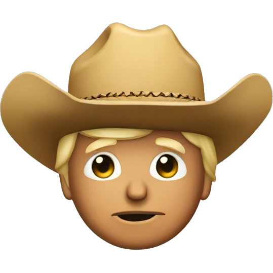 donald trump with cowboy hat emoji