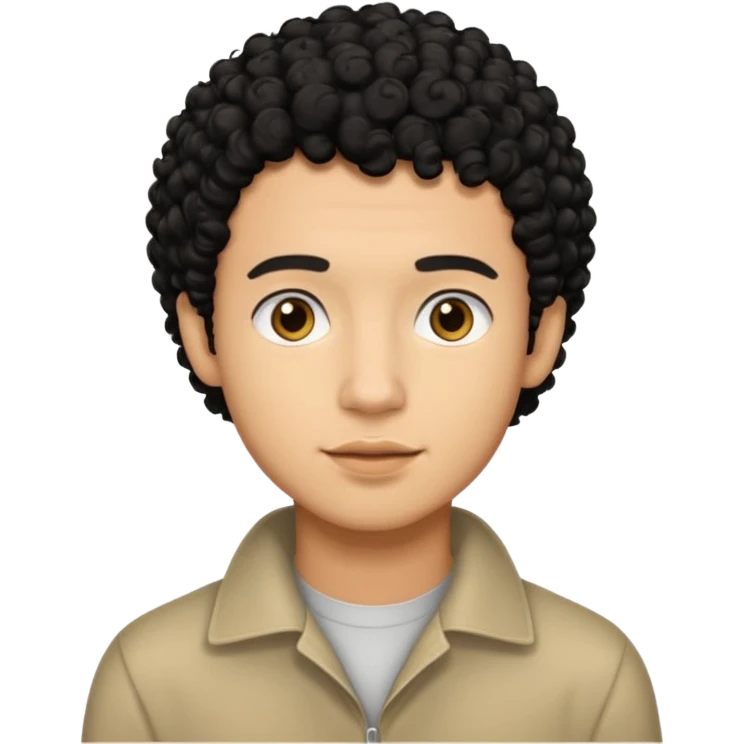 mas blaquito y con crespos peli negro motilado hobre mas morenito emoji