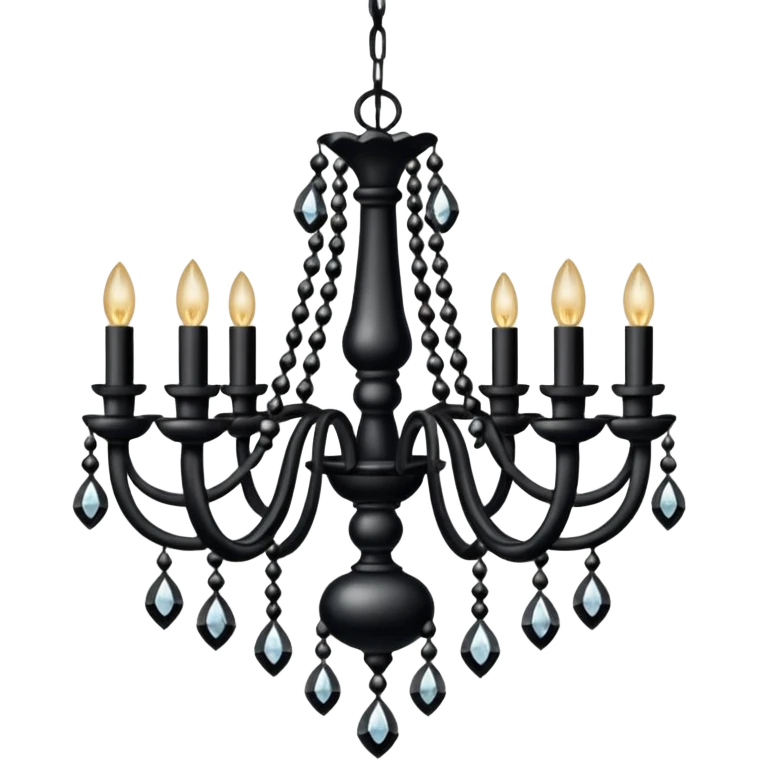 chandelier black emoji
