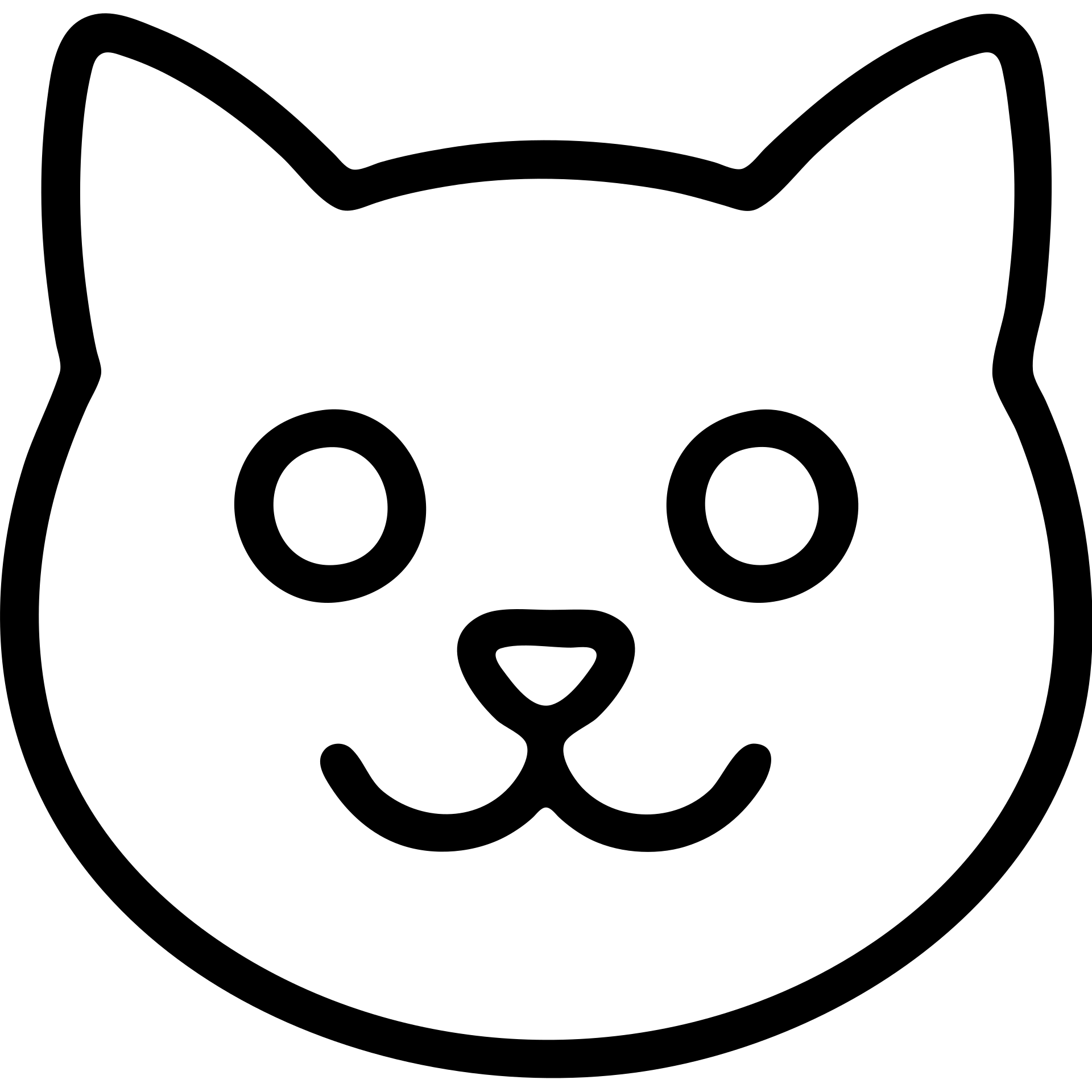 green cat face outlined icon emoji