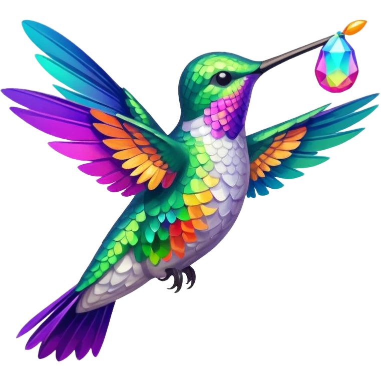 Hummingbird Drinking Nectar emoji