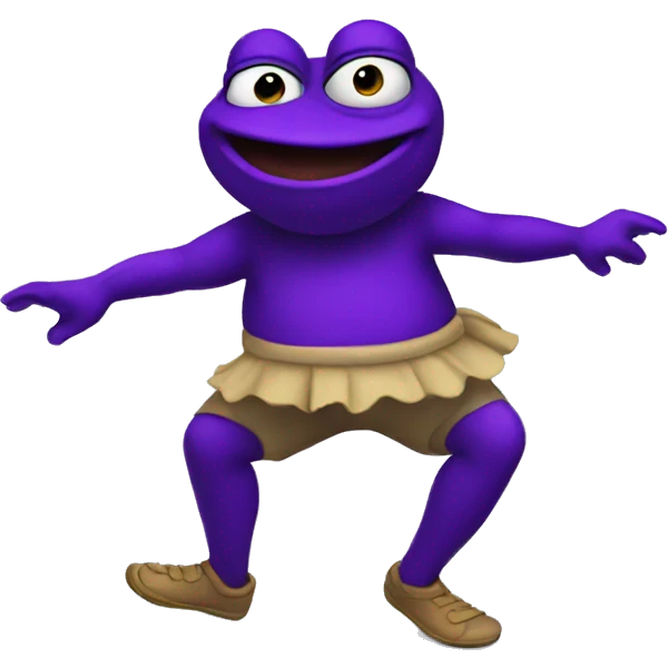 purple pepe dancing emoji