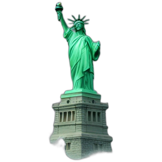 big wave surfing statue of liberty emoji