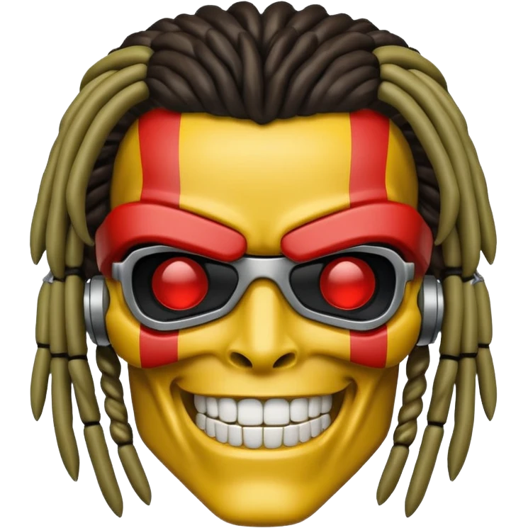smiling rasta terminator emoji