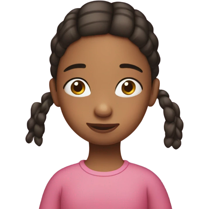 Girl with peppa pig emoji