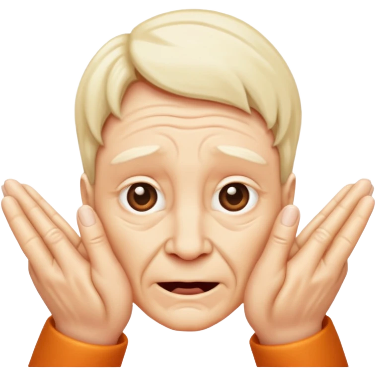 Upside down pinched fingers emoji