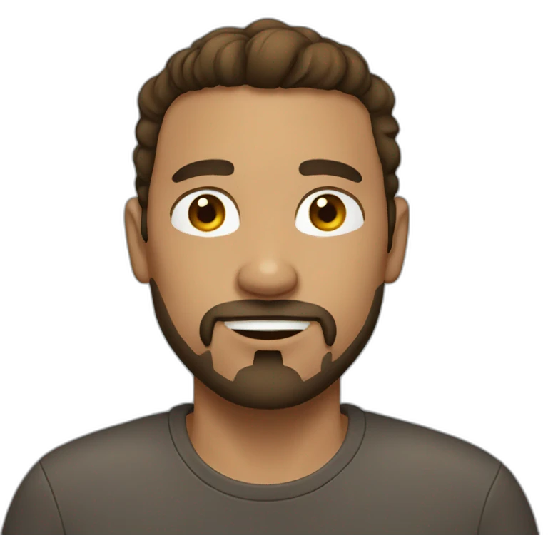 brown haired man with goatee emoji
