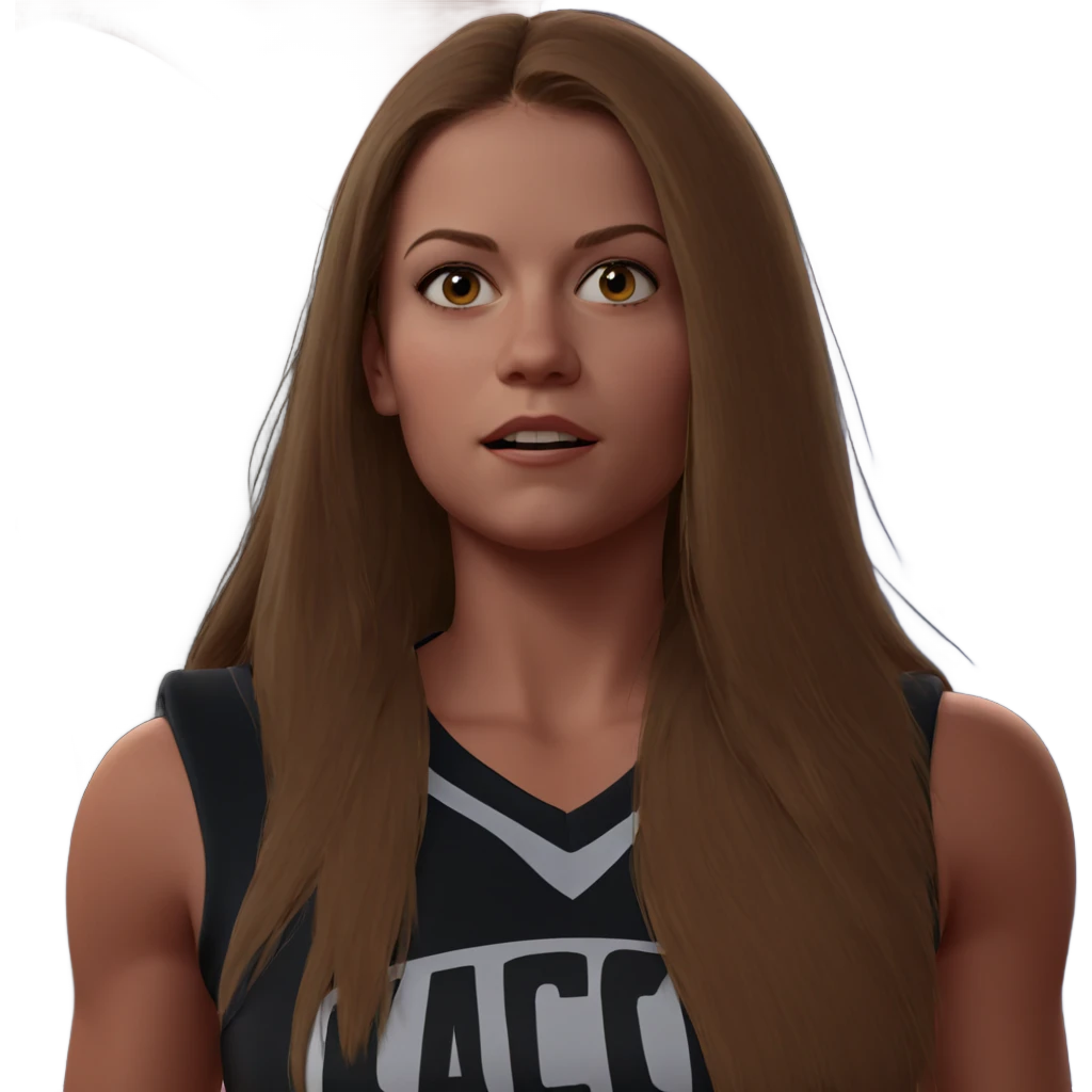 girl in sportswear looking at viewer emoji