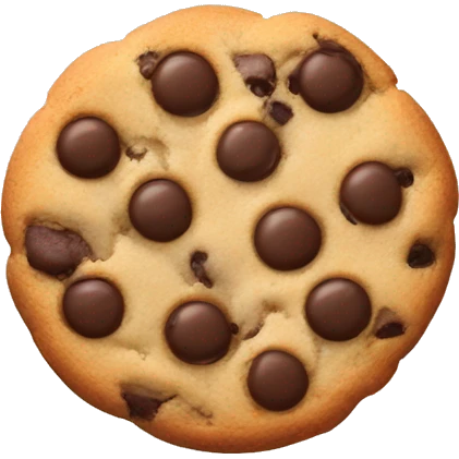 Chocolate chip cookies emoji