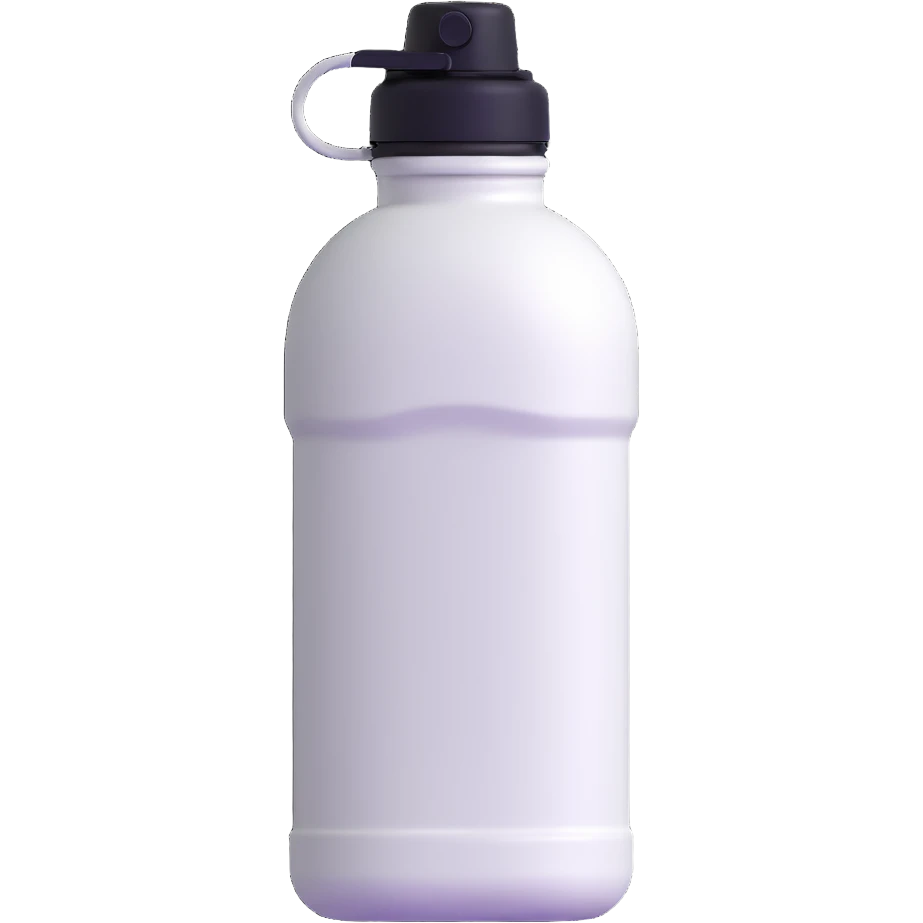 white outdoor camping water bottle canteen emoji