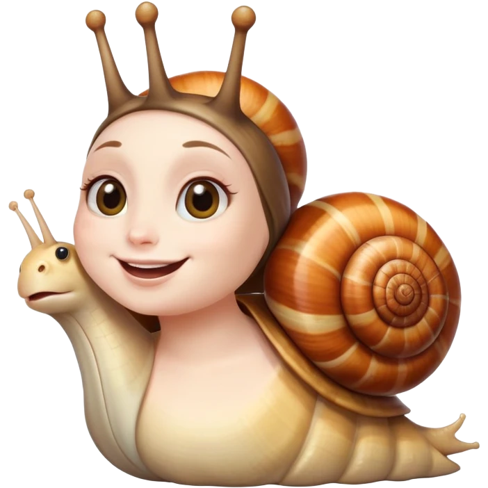 Snail girl emoji
