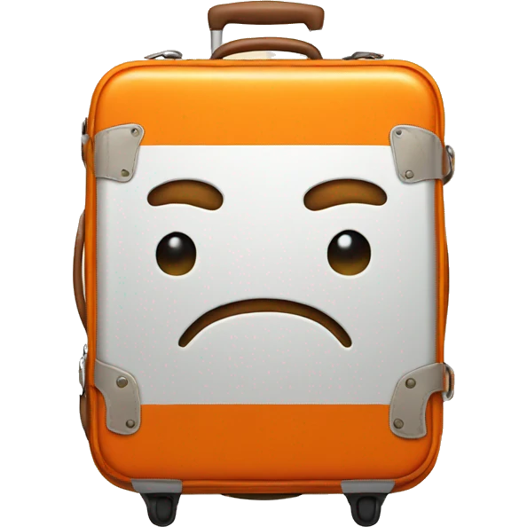 orange suitcase emoji