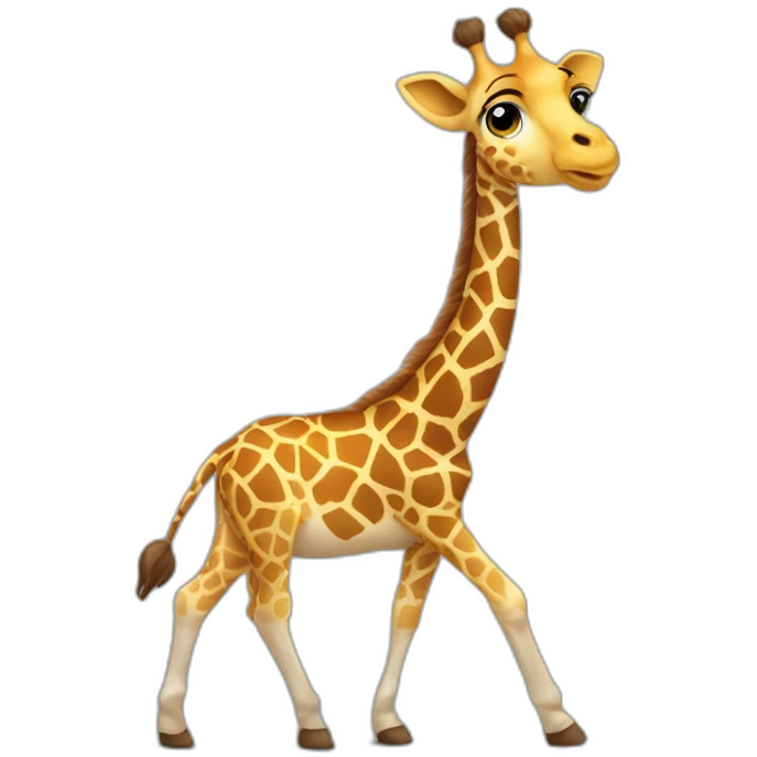 Giraffe-mit-Ballett-rock emoji