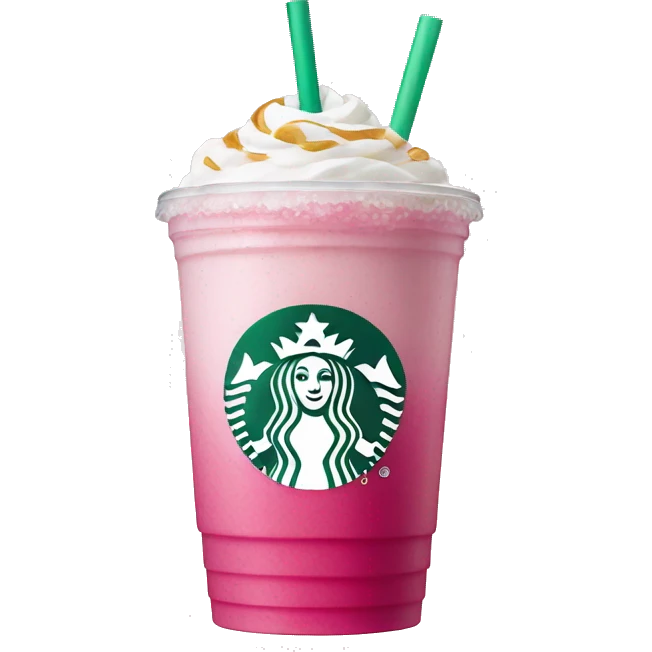 Starbucks pink drink emoji