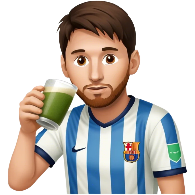 Leo Messi drinking Yerba mate  emoji