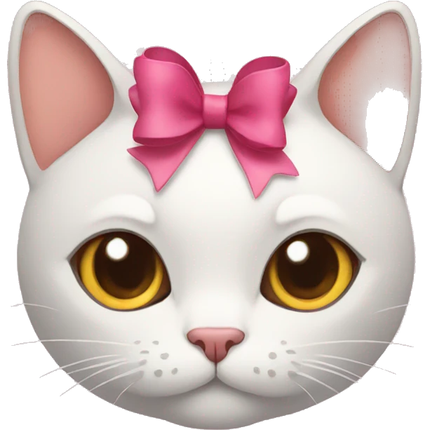 Cat with a bow emoji
