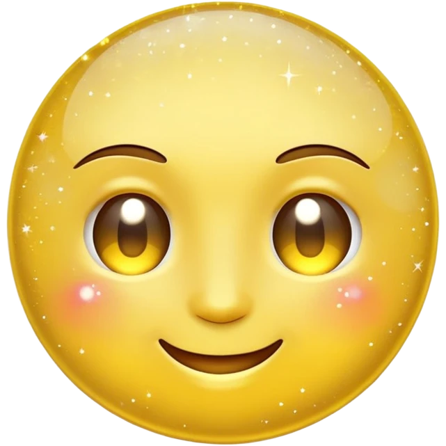wink emoji with a sparkling sign and sparkles around emoji