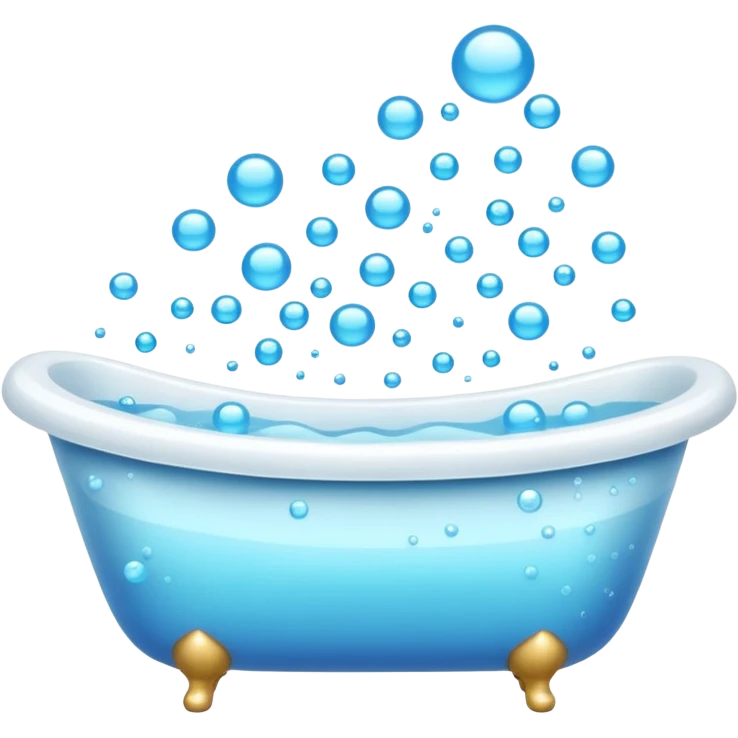 Bathtub full of water emoji