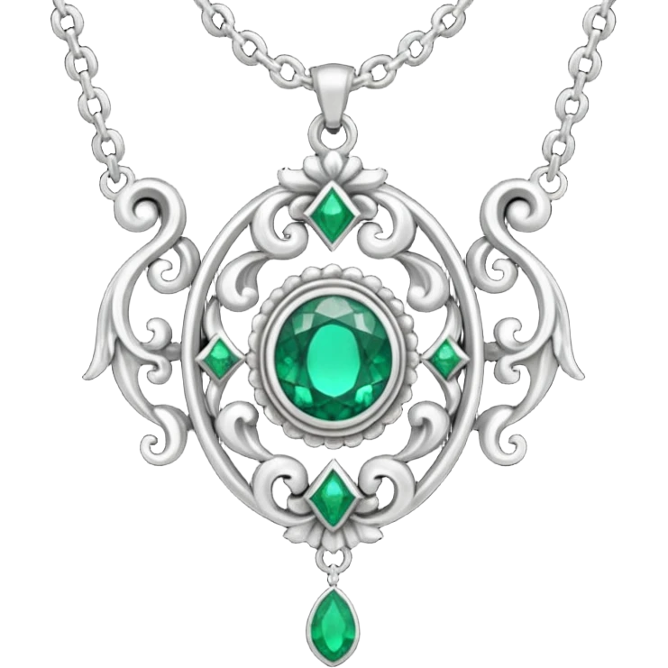 haunted cursed necklace emoji