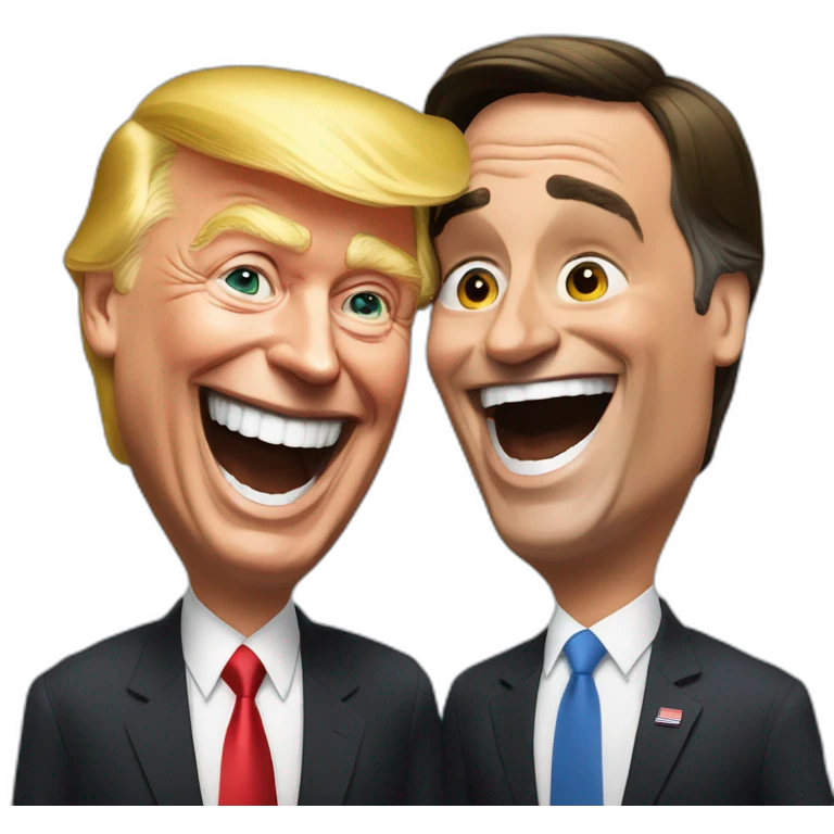 JAIR BOLSONARO LAUGHING WITH TRUMP emoji