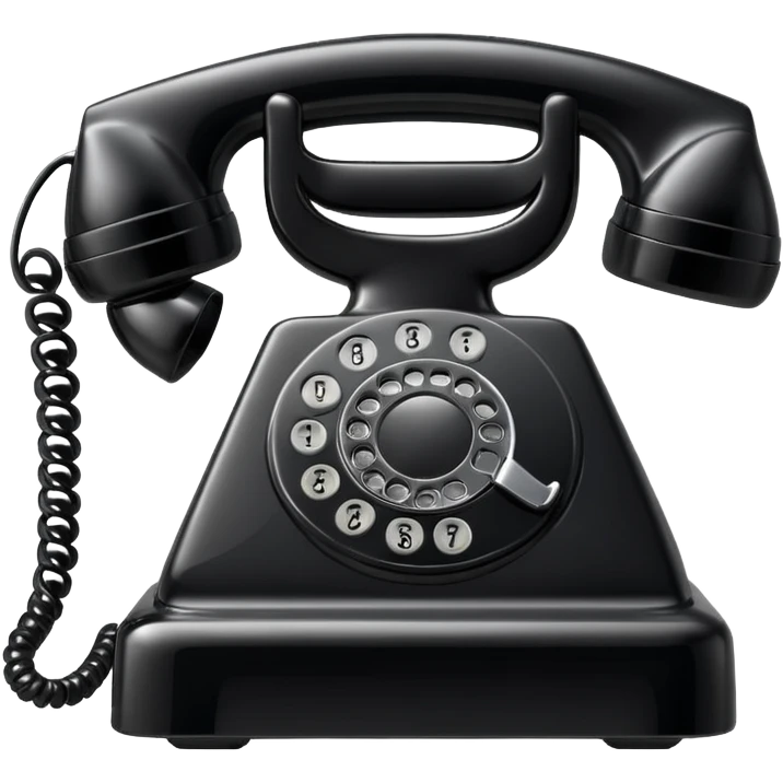 Modern telephone emoji