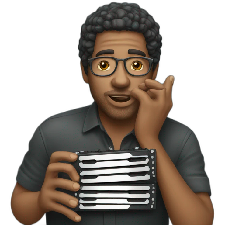 Harmonica player emoji