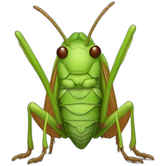 Grass hopper with bodies emoji