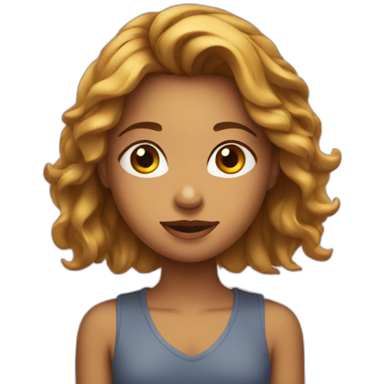 Fille que embrasser son copain emoji