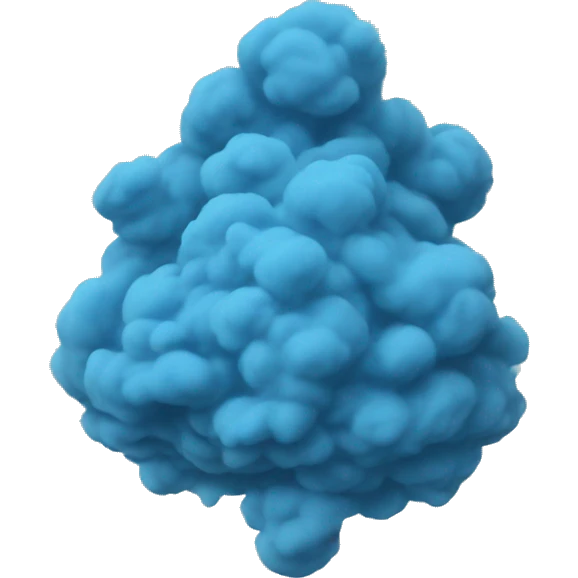 blue powder emoji