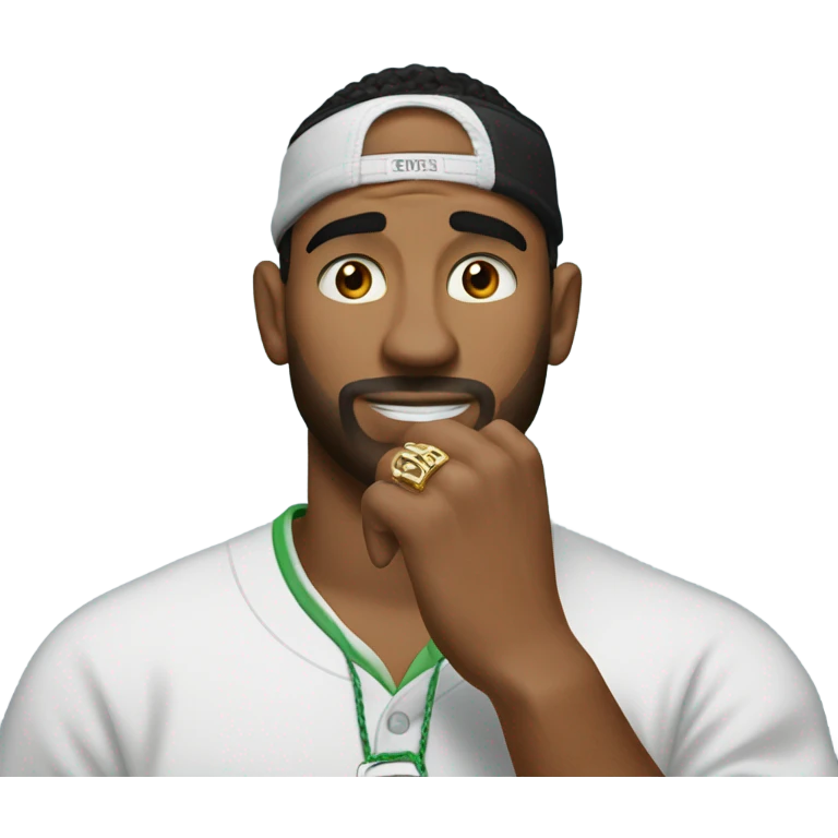 Aaron Rodger’s wearing 5 rings emoji